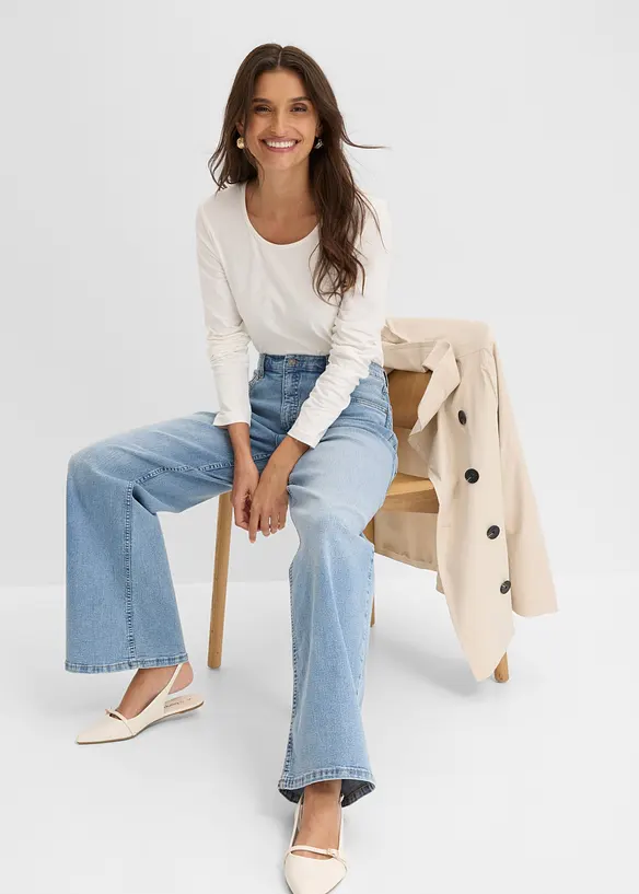 Wide Leg Jeans High Waist, bonprix