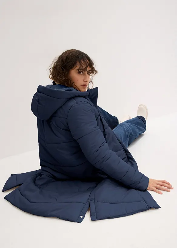 T&auml;ckkappa med teddyfodrad huva, bonprix