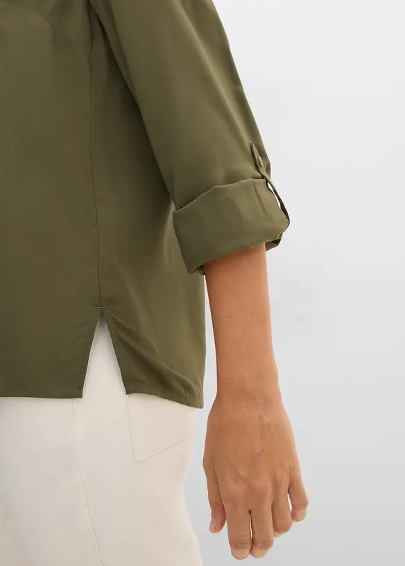 Blus av mjuk viskos, bonprix