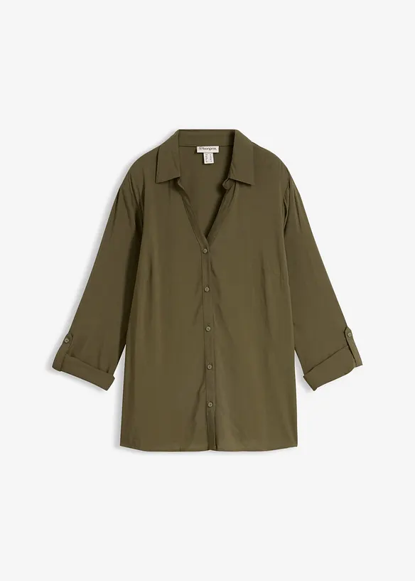 Blus av mjuk viskos, bonprix