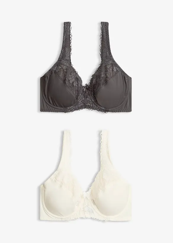 Minimizer-BH med vadderade axelband (2-pack), bonprix