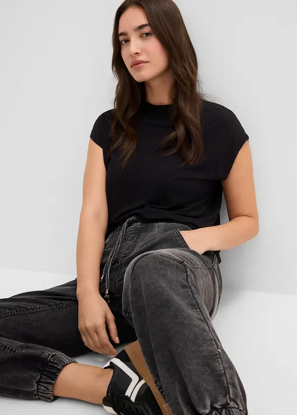 Jeggings med stretch, Mid Waist, bonprix