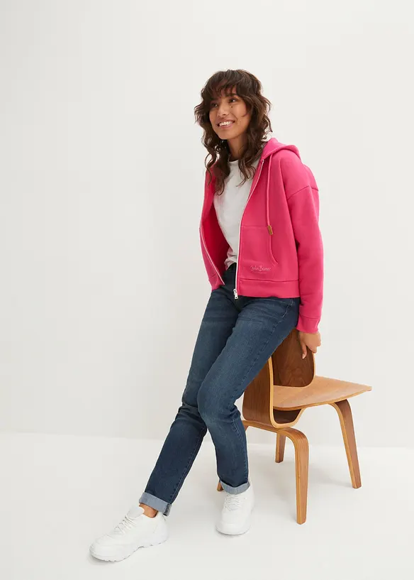 Straight Jeans Mid Waist, Stretch, bonprix