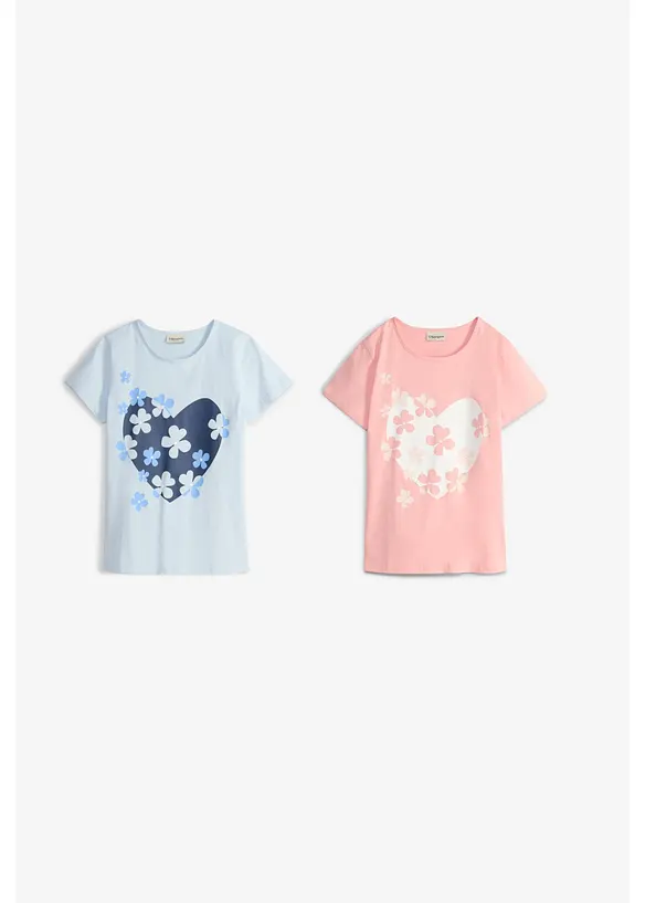 T-shirt i ekologisk bomull (2-pack), bonprix