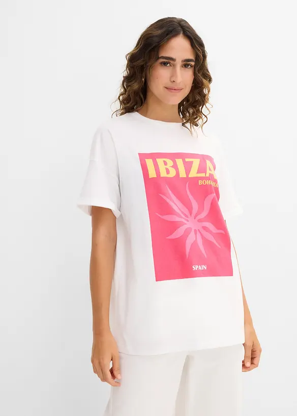 Oversizetopp av ekologisk bomull, bonprix