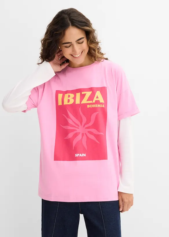 Oversizetopp av ekologisk bomull, bonprix