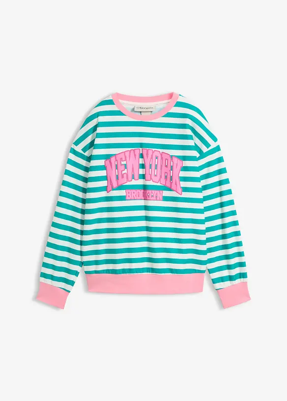 Oversized sweatshirt av ren bomull, bonprix