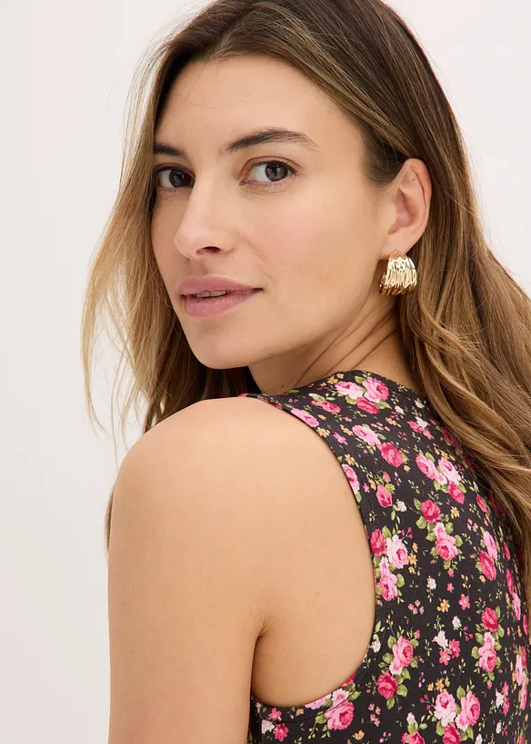 Jerseylinne av viskosmix, bonprix