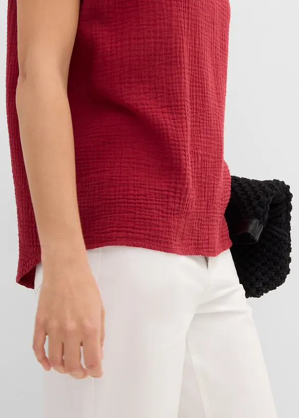 Blustunika av mjuk muslin, bonprix