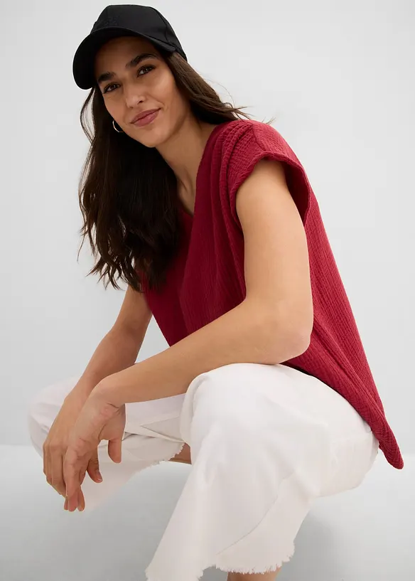 Blustunika av mjuk muslin, bonprix
