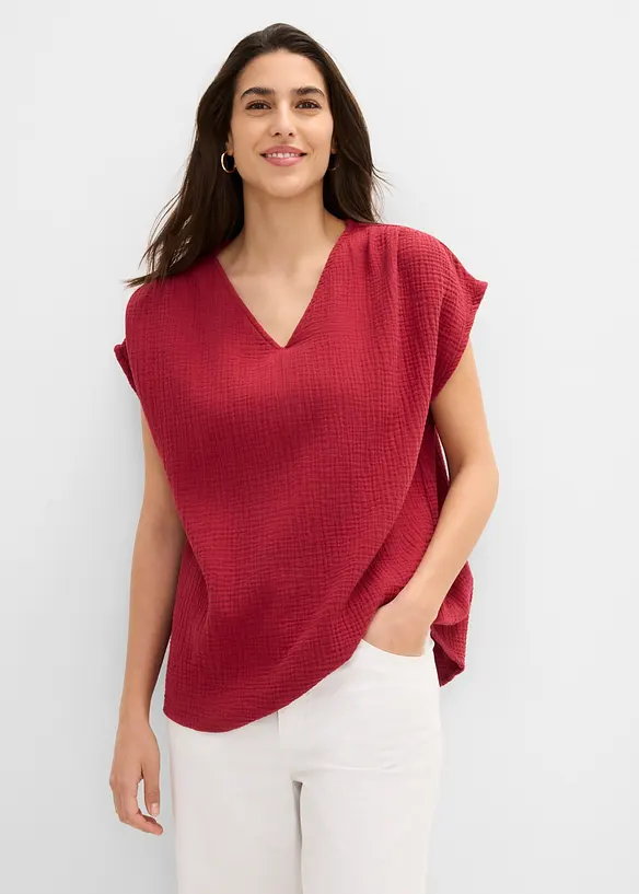 Blustunika av mjuk muslin, bonprix
