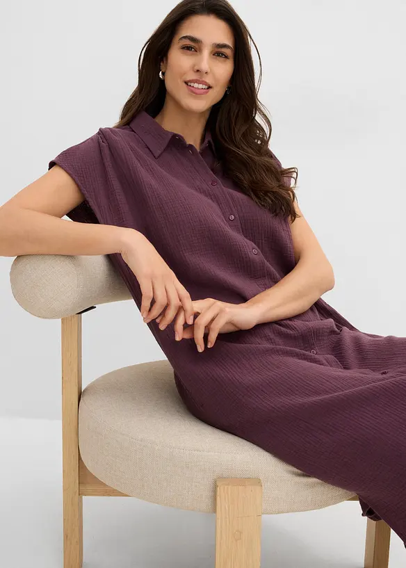 Kaftankl&auml;nning av mjuk muslin, bonprix