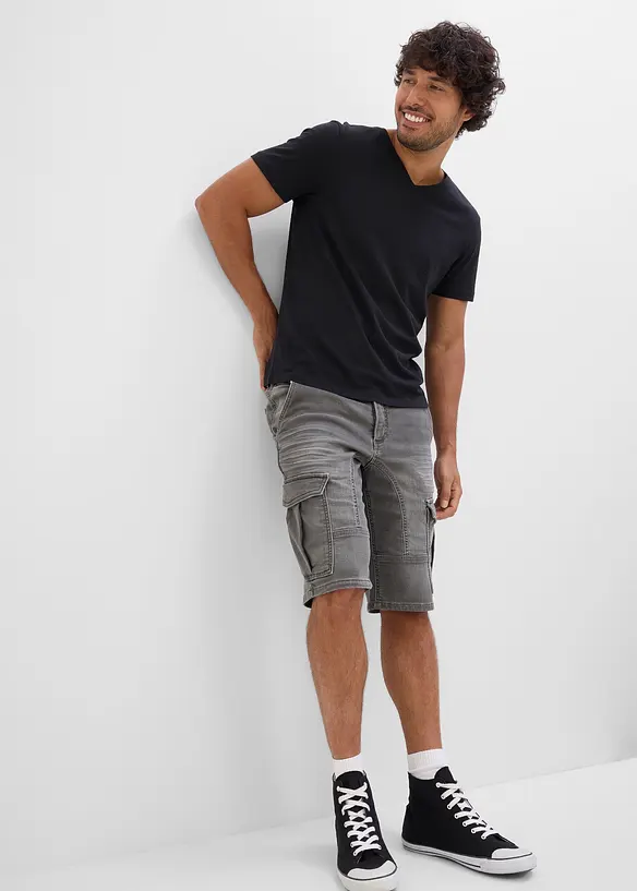 V-ringad T-shirt (3-pack), bonprix