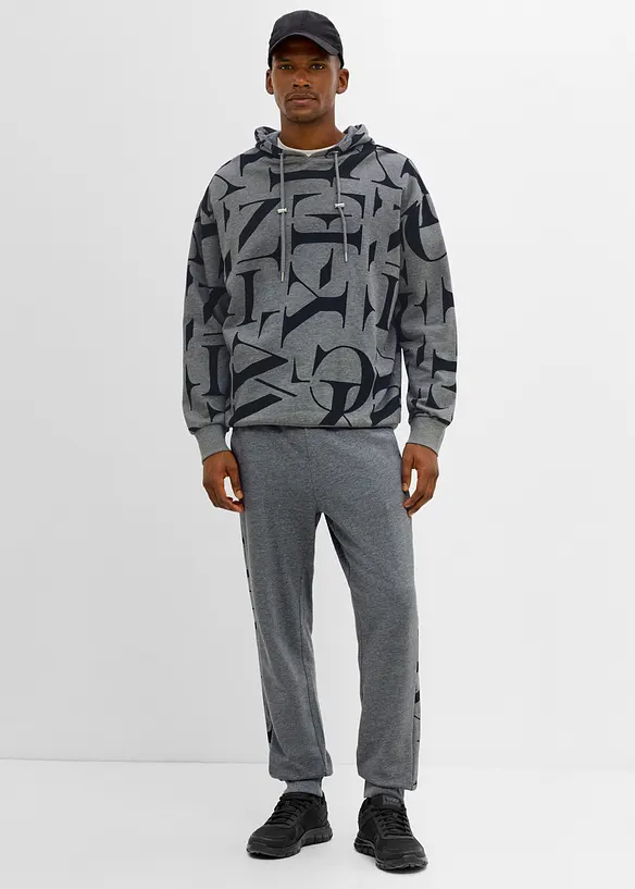 Sweatshirt med huva, avslappnad passform, bonprix
