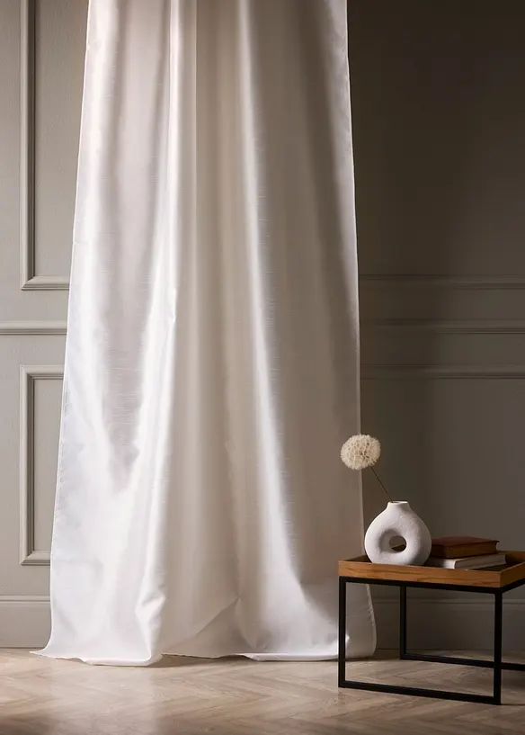 Gardinl&auml;ngd med l&auml;tt glansig effekt (1-pack), &auml;ven i l&auml;ngre modell, bonprix