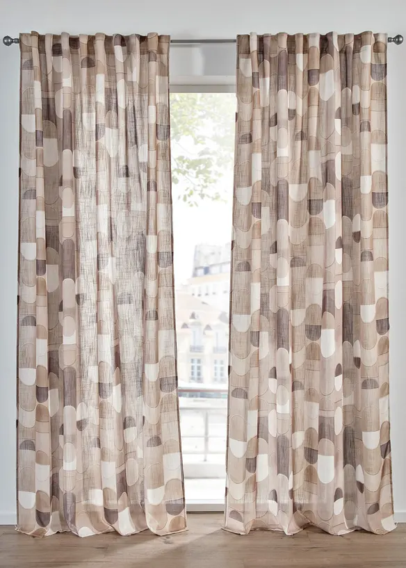 Gardinl&auml;ngd med &aring;tervunnen polyester (1-pack), bonprix