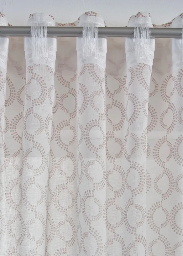 Gardin med &aring;tervunnen polyester (1-pack), bonprix