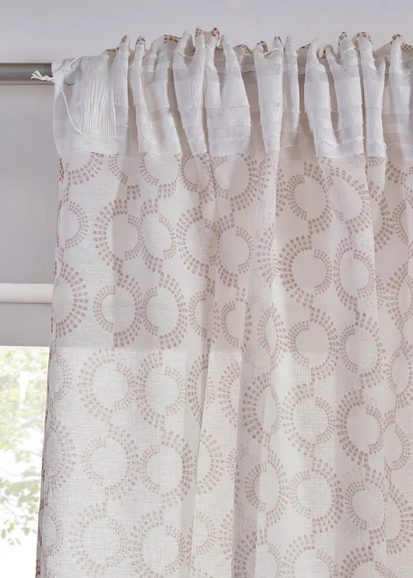 Gardin med &aring;tervunnen polyester (1-pack), bonprix
