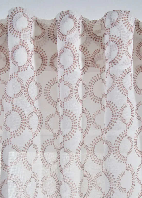 Gardin med &aring;tervunnen polyester (1-pack), bonprix