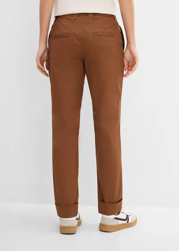Ankell&aring;nga chinos i bomullsmix med stretch, bonprix