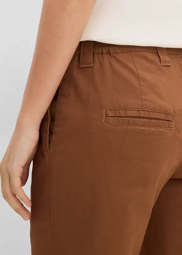 Ankell&aring;nga chinos i bomullsmix med stretch, bonprix