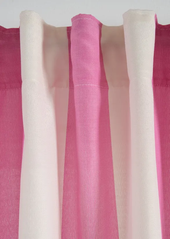 Randig gardinl&auml;ngd med &aring;tervunnen polyester, finns &auml;ven extra l&aring;ng (1-pack), bonprix