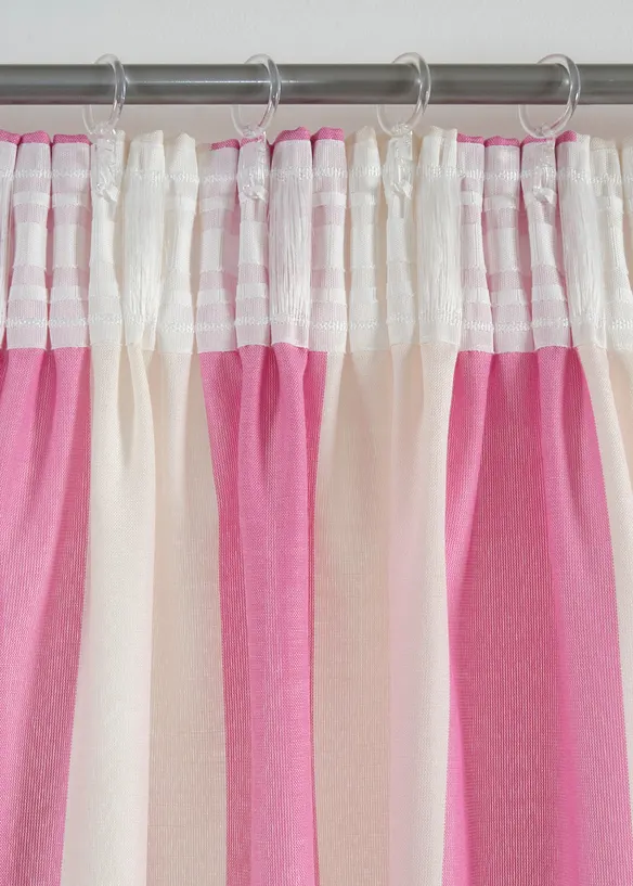 Randig gardinl&auml;ngd med &aring;tervunnen polyester, finns &auml;ven extra l&aring;ng (1-pack), bonprix