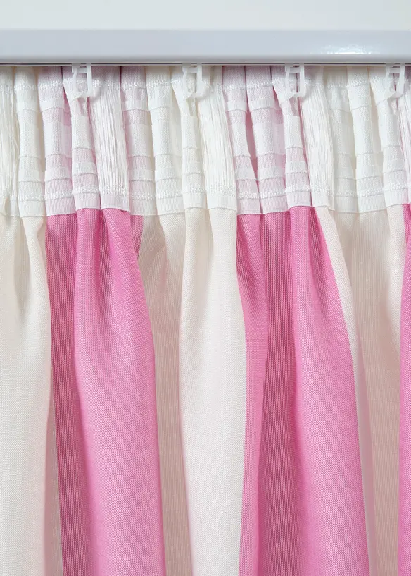 Randig gardinl&auml;ngd med &aring;tervunnen polyester, finns &auml;ven extra l&aring;ng (1-pack), bonprix