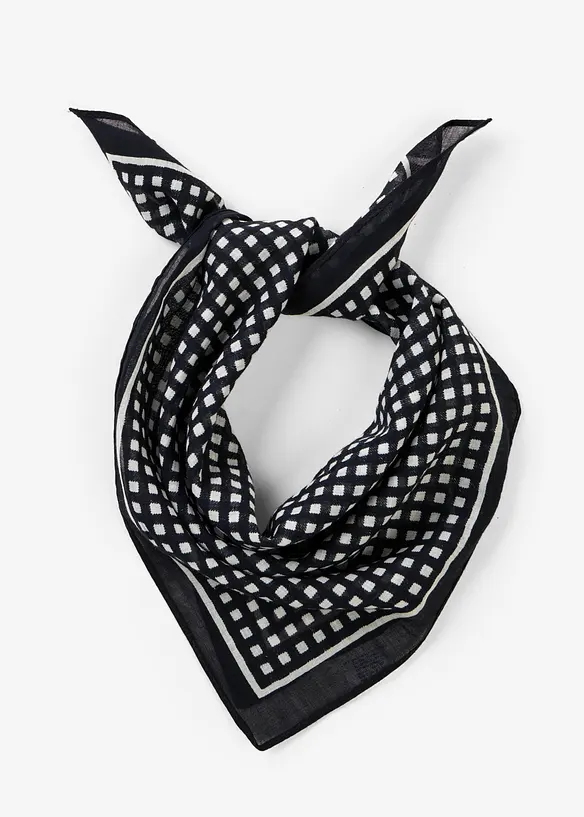 Scarf med sm&aring;rutigt m&ouml;nster, bonprix