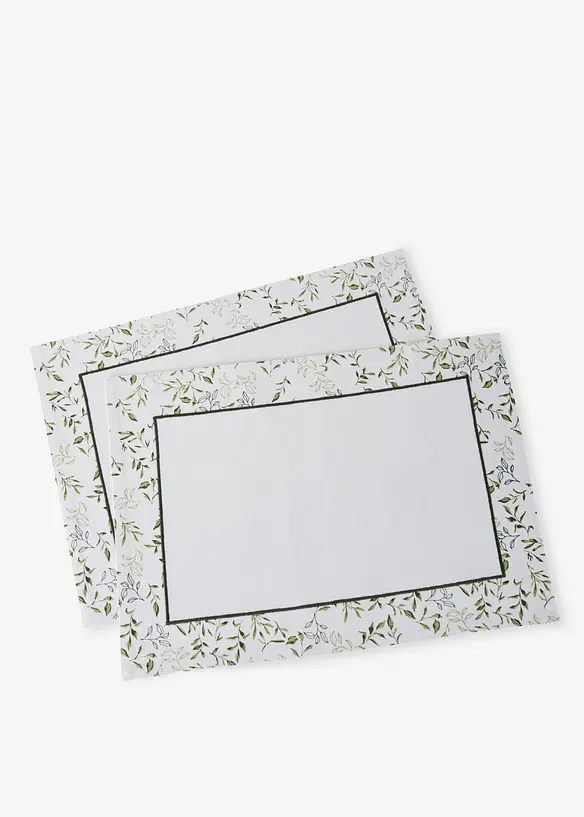 Bordstablett av ekologisk bomull  (2-pack), bonprix