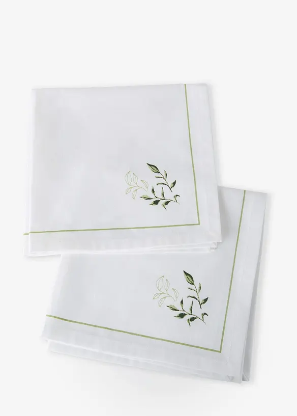 Tygservetter av ekologisk bomull (2-pack), bonprix