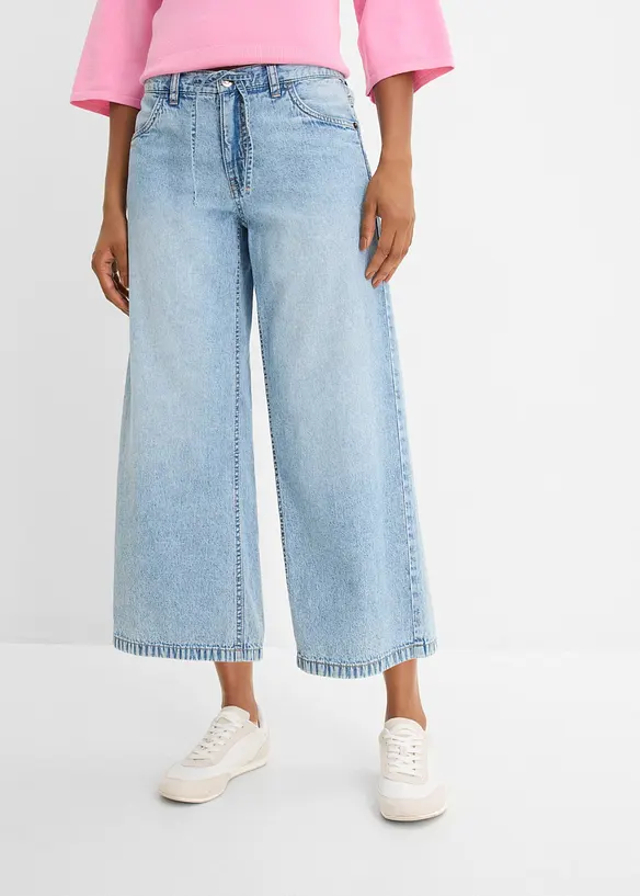 Wide Leg Jeans, Cropped, bonprix