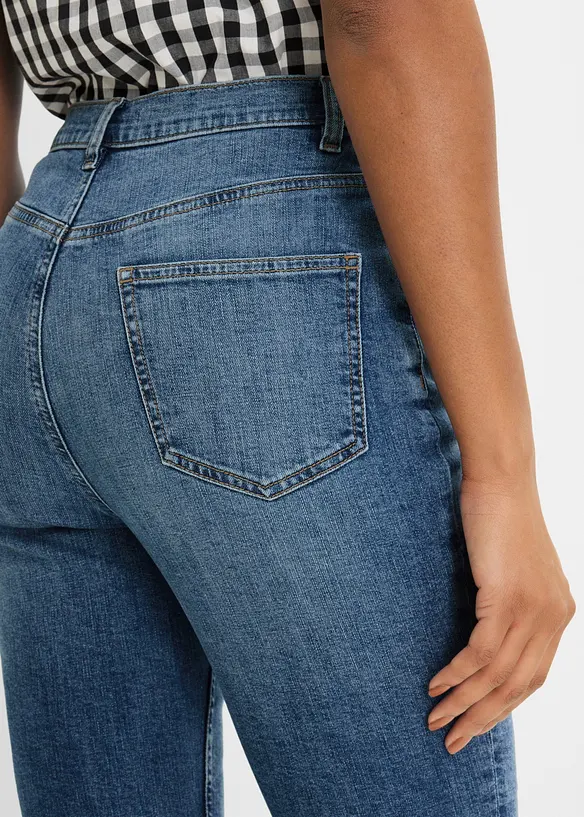 Slim Fit Jeans, High Waist, cropped, bonprix