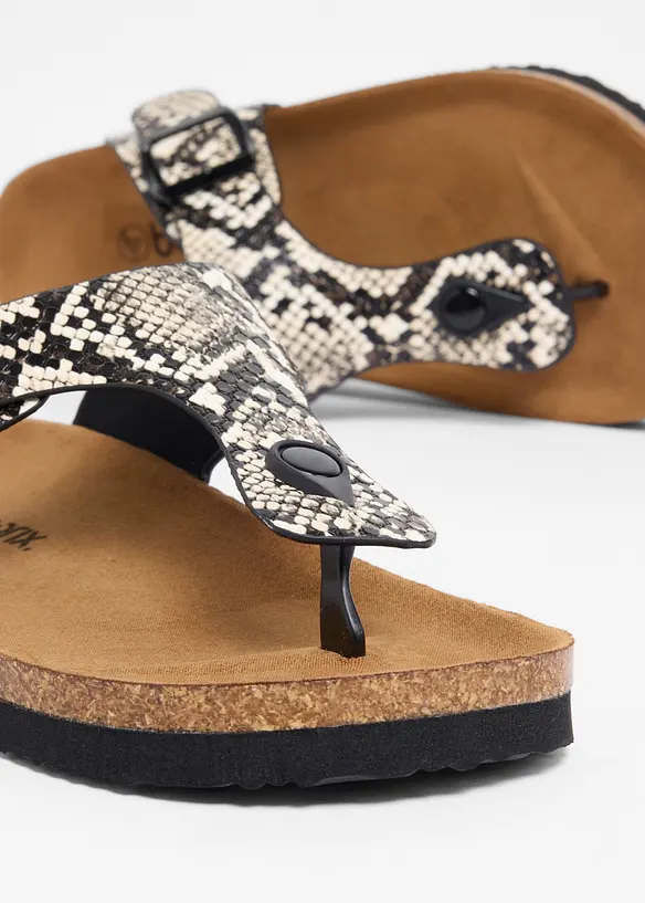 Flip flop-sandal med bekv&auml;m fotb&auml;dd, bonprix