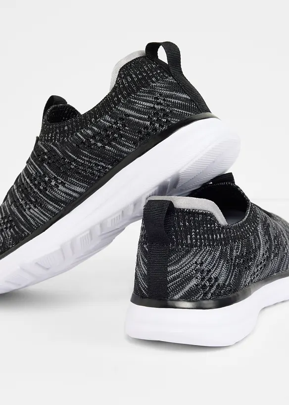 Bekv&auml;ma slip on-sneakers av mjukt material, bonprix