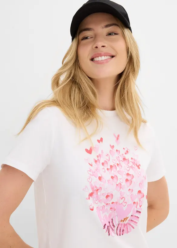 T-shirt av ren bomull, bonprix