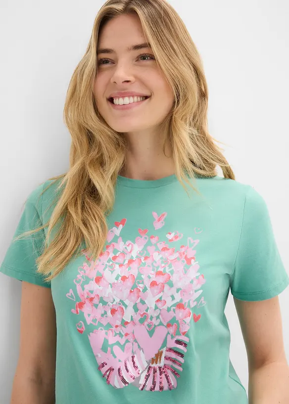 T-shirt av ren bomull, bonprix