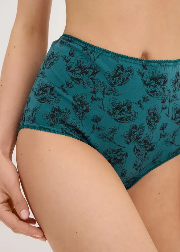 Midjetrosa med ekologisk bomull (4-pack), bonprix