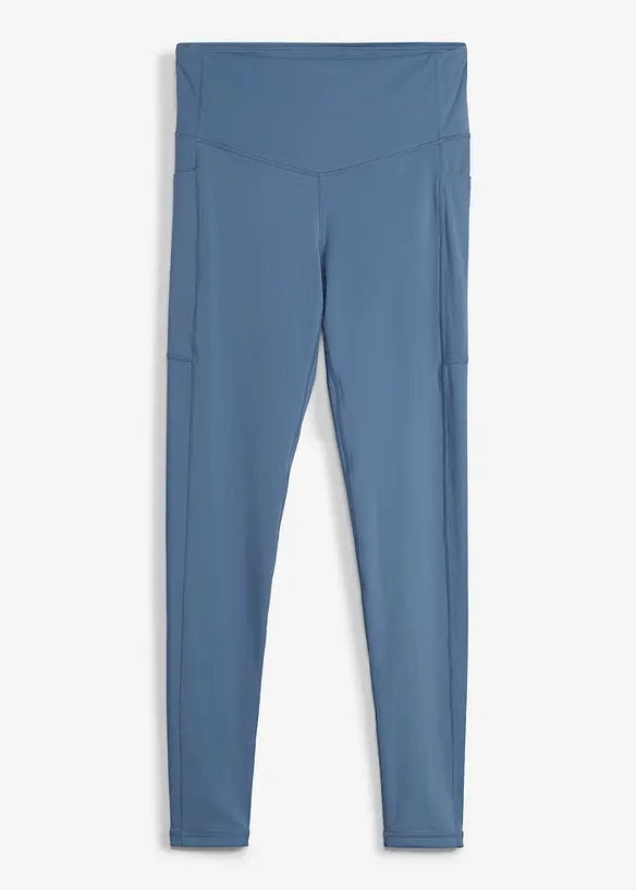 Sportleggings med mobilficka, snabbtorkande, bonprix