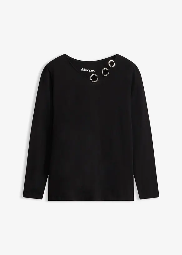 L&aring;ng&auml;rmad topp med &ouml;ljetter, bonprix
