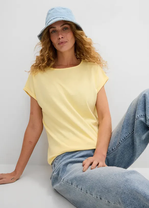 T-shirt av ren ekologisk bomull (2-pack), bonprix
