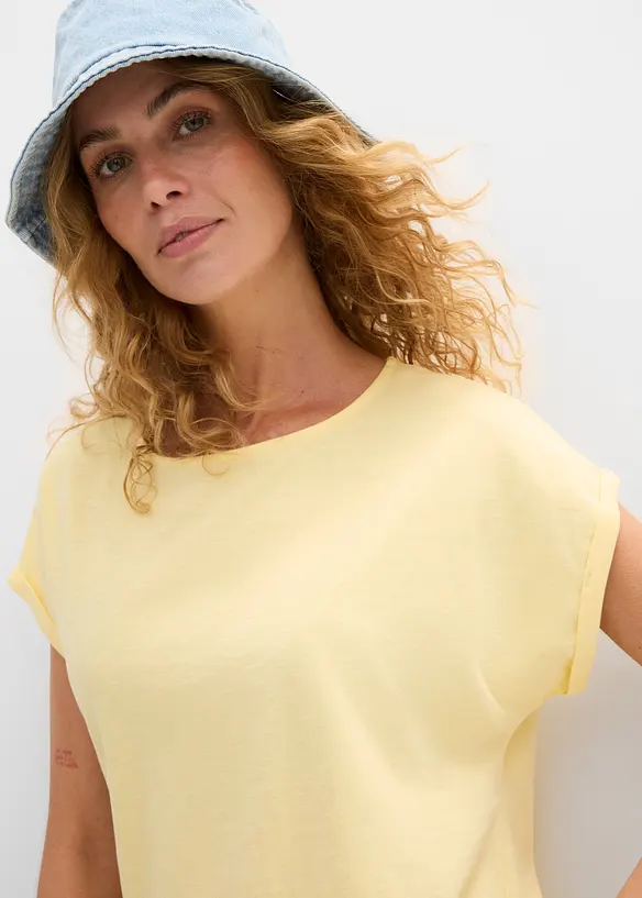T-shirt av ren ekologisk bomull (2-pack), bonprix