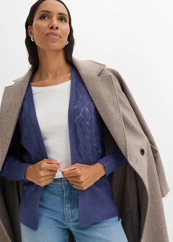 H&aring;lm&ouml;nstrad cardigan, bonprix