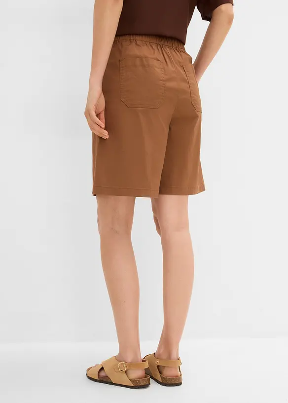 Dra p&aring;-shorts av bomullsmix, bonprix