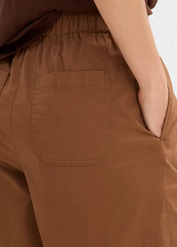 Dra p&aring;-shorts av bomullsmix, bonprix