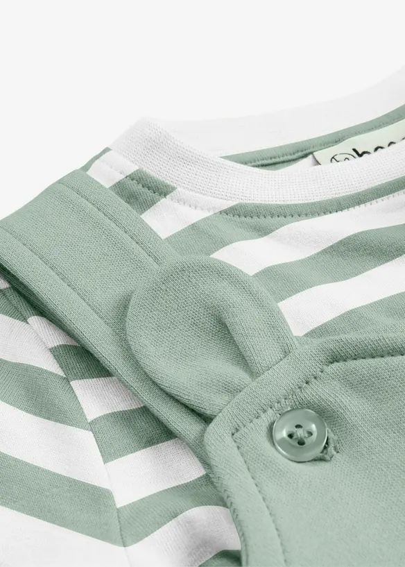 T-shirt och h&auml;ngselshorts av ekologisk bomull (2 delar), bonprix