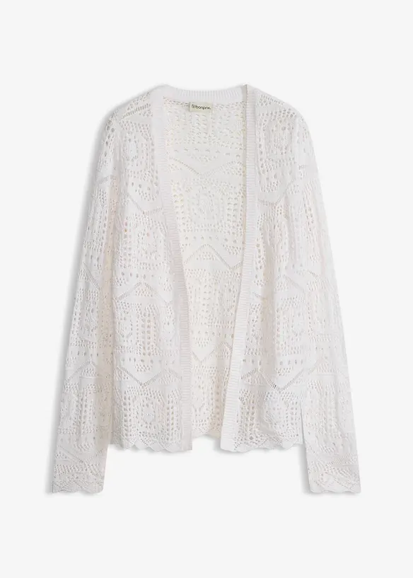 H&aring;lm&ouml;nstrad cardigan, bonprix