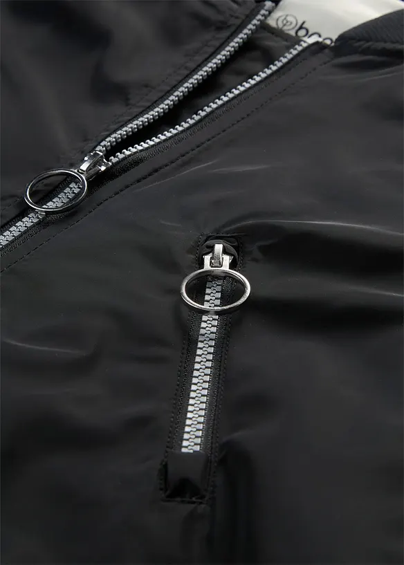 Bluskappa med stickad krage, bonprix
