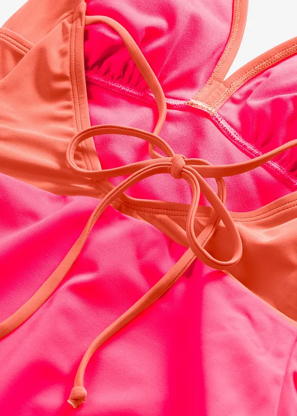 Baddr&auml;kt med halterneck som knyts i ryggen, bonprix