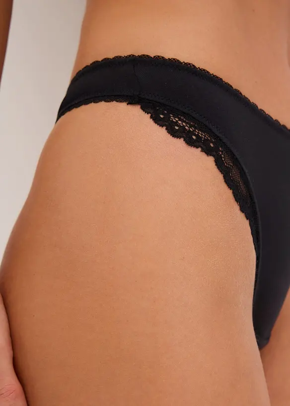Stringtrosa med mjuk modal (2-pack), bonprix